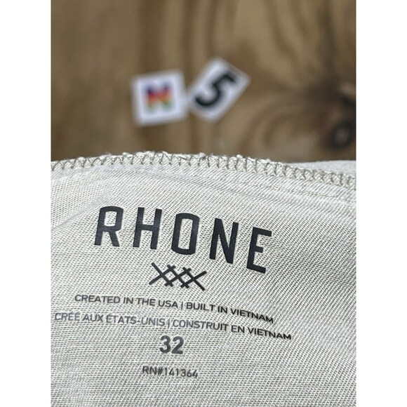 Rhone Men 32 Everyday Twill 5-Pocket Pants Lightweight Athleisure Beige @N5 - Picture 5 of 6